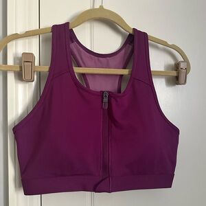 Nike Padded Front Zip Sports Bra